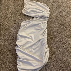 Elegant White One-Shoulder Dress